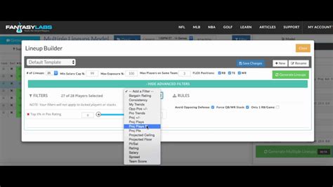CSURAM88: Using the NFL DFS Multi.